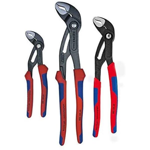 Knipex 9K008005US COBRA High-Tech Water Pump Pliers Set - 3 Piece