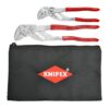 Knipex 9K0080109US Knipex 9K0080109US 7-1/4" and 10" Pliers Wrench Set With Keeper Pouch, 2-Pieces