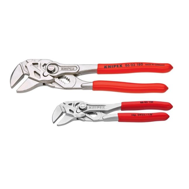 Knipex 9K0080121US 5" and 7-1/4" Mini Pliers Wrench Set, 2-Pieces