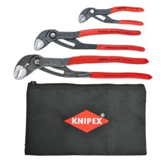Knipex 9K0080122US Cobra Pliers Set with Keeper Pouch, 3-Pieces