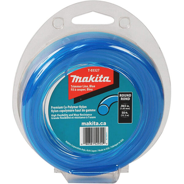 Makita T-03327 Round Trimmer Line 50' Makita T-03327 Round Trimmer Line 0.065" x 50ft Loop - Blue