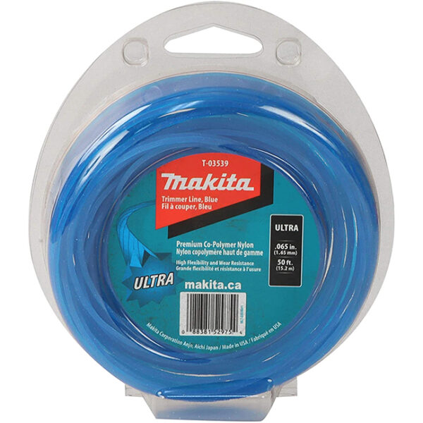 Makita T-03539 0.065" Ultra Trimmer Line 50' Makita T-03539 Ultra Trimmer Line 0.065" x 50ft Loop - Blue