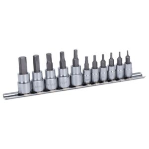 Jet 601807 JHBS-11S HEXTRACTOR 1/4″ and 3/8″ SAE Hex Bit Socket Set 11-Piece