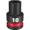 Milwaukee 49-66-6242 SHOCKWAVE™ Impact Duty 1/2" Drive 10MM Standard 6 Point Socket