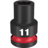 Milwaukee 49-66-6243 SHOCKWAVE™ Impact Duty 1/2" Drive 11MM Standard 6 Point Socket
