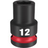 Milwaukee 49-66-6244 SHOCKWAVE™ Impact Duty 1/2" Drive 12MM Standard 6 Point Socket