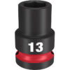 Milwaukee 49-66-6245 SHOCKWAVE™ Impact Duty 1/2" Drive 13MM Standard 6 Point Socket