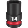 Milwaukee 49-66-6246 SHOCKWAVE™ Impact Duty 1/2" Drive 14MM Standard 6 Point Socket