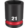 Milwaukee 49-66-6253 SHOCKWAVE™ Impact Duty 1/2" Drive 21MM Standard 6 Point Socket