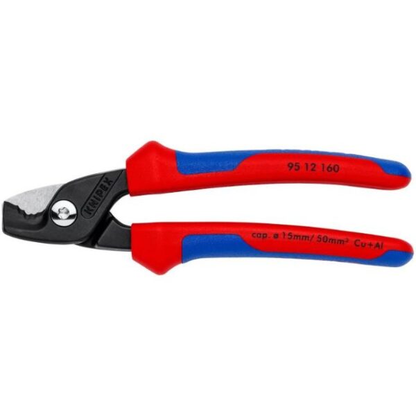 Knipex 9512160 6-1/4" (160mm) Cable Shears with StepCut Edge