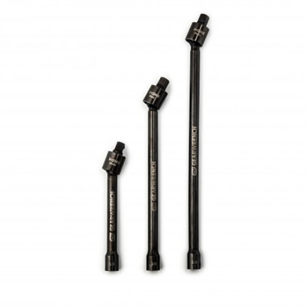 GearWrench 84453 3/8" Drive X-Core Pinless Universal Joint Impact Extension Set 6", 9", 12"