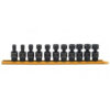 GearWrench 84975 3/8" Drive 6 Point Standard X-Core Pinless Universal Impact Metric Socket Set 11-Piece
