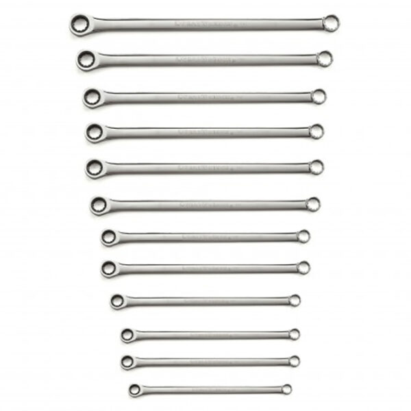 GearWrench 85988 12 Point XL GearBox Double Box Ratcheting Metric Wrench Set 12-Piece