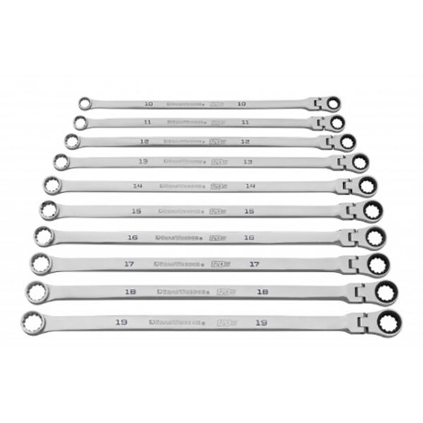 GearWrench 86126 120XP Universal Spline XL Flex Head GearBox Ratcheting Metric Wrench Set 10-Piece