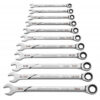 GearWrench 86450 120XP Universal Spline XL Ratcheting Combination SAE Wrench Set 11-Piece