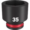 Milwaukee 49-66-6267 SHOCKWAVE Impact Duty 1/2" Drive 35MM Standard Metric 6-Point Socket