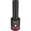 Milwaukee 49-66-6269 SHOCKWAVE™ Impact Duty 1/2" Drive 8MM Deep 6 Point Socket Milwaukee 49-66-6269 SHOCKWAVE™ Impact Duty 1/2" Drive 8MM Deep 6 Point Socket