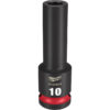 Milwaukee 49-66-6271 SHOCKWAVE™ Impact Duty 1/2" Drive 10MM Deep 6 Point Socket Milwaukee 49-66-6271 SHOCKWAVE™ Impact Duty 1/2" Drive 10MM Deep 6 Point Socket