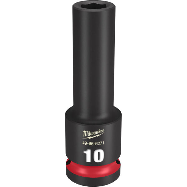 Milwaukee 49-66-6271 SHOCKWAVE™ Impact Duty 1/2" Drive 10MM Deep 6 Point Socket
