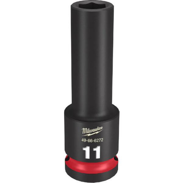 Milwaukee 49-66-6272 SHOCKWAVE™ Impact Duty 1/2" Drive 11MM Deep 6 Point Socket