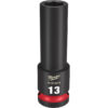 Milwaukee 49-66-6274 SHOCKWAVE™ Impact Duty 1/2" Drive 13MM Deep 6 Point Socket Milwaukee 49-66-6274 SHOCKWAVE™ Impact Duty 1/2" Drive 13MM Deep 6 Point Socket