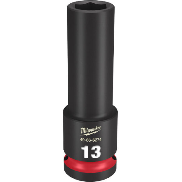 Milwaukee 49-66-6274 SHOCKWAVE™ Impact Duty 1/2" Drive 13MM Deep 6 Point Socket