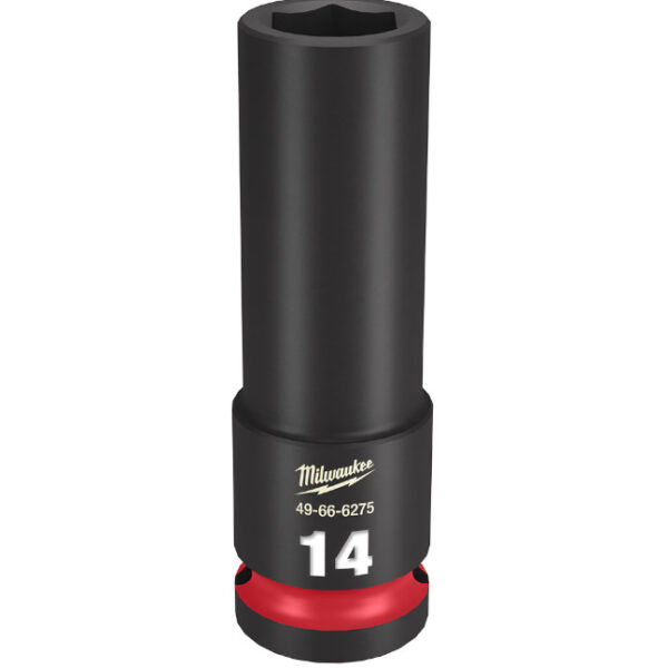 Milwaukee 49-66-6275 SHOCKWAVE™ Impact Duty 1/2" Drive 14MM Deep 6 Point Socket