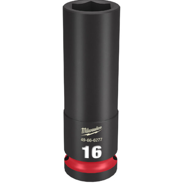Milwaukee 49-66-6277 SHOCKWAVE™ Impact Duty 1/2" Drive 16MM Deep 6 Point Socket
