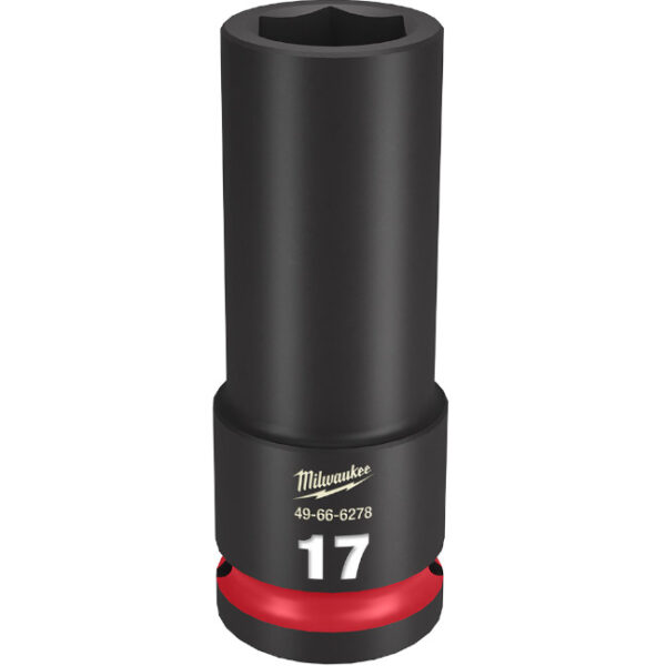 Milwaukee 49-66-6278 SHOCKWAVE™ Impact Duty 1/2" Drive 17MM Deep 6 Point Socketv