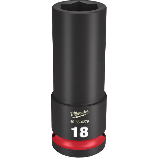 Milwaukee 49-66-6279 SHOCKWAVE™ Impact Duty 1/2" Drive 18MM Deep 6 Point Socket