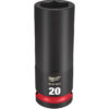 Milwaukee 49-66-6281 SHOCKWAVE™ Impact Duty 1/2" Drive 20MM Deep 6 Point Socket