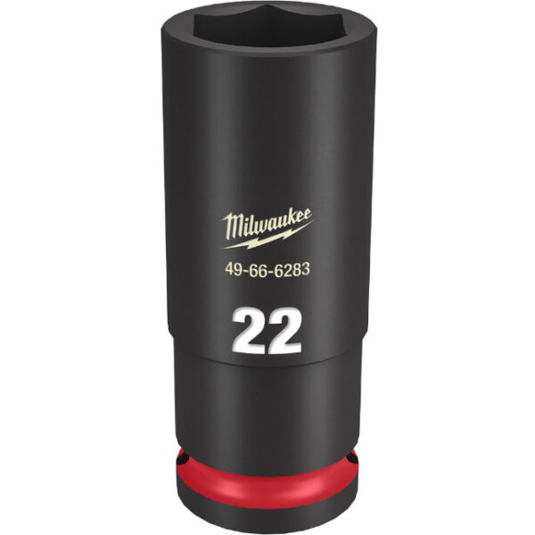 Milwaukee 49-66-6283 SHOCKWAVE™ Impact Duty 1/2" Drive 22MM Deep 6 Point Socket