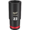 Milwaukee 49-66-6284 SHOCKWAVE™ Impact Duty 1/2" Drive 23MM Deep 6 Point Socket