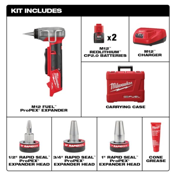 Milwaukee 2532-22 M12 FUEL ProPEX Expander Kit
