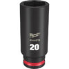 Milwaukee 49-66-6738 SHOCKWAVE™ Impact Duty 3/8" Drive 20MM Deep 6 Point Socket