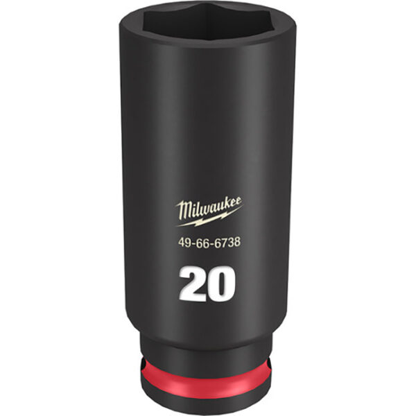 Milwaukee 49-66-6738 SHOCKWAVE™ Impact Duty 3/8" Drive 20MM Deep 6 Point Socket