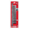 Milwaukee 49-66-7003 Milwaukee 49-66-7003 14PC SHOCKWAVE Impact Duty 1/4"Drive Metric Deep Length 6-Point Socket Set