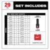 Milwaukee 49-66-7015 SHOCKWAVE IMPACT DUTY 1/2" Drive 6-Point Metric Deep Socket Set 29-Piece