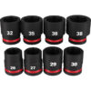 Milwaukee 49-66-7019 Milwaukee 49-66-7019 8-Piece SHOCKWAVE Impact Duty 3/4" Drive Metric Standard 6-Point Socket Set