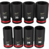 Milwaukee 49-66-7020 8-Piece SHOCKWAVE Impact Duty 3/4" Drive Metric Deep 6-Point Socket Set