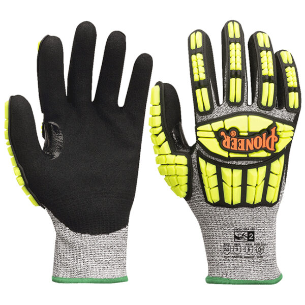 Pioneer 5363 V5012140 Cut and Impact Resistant Gloves with TPR - Cut Level A5