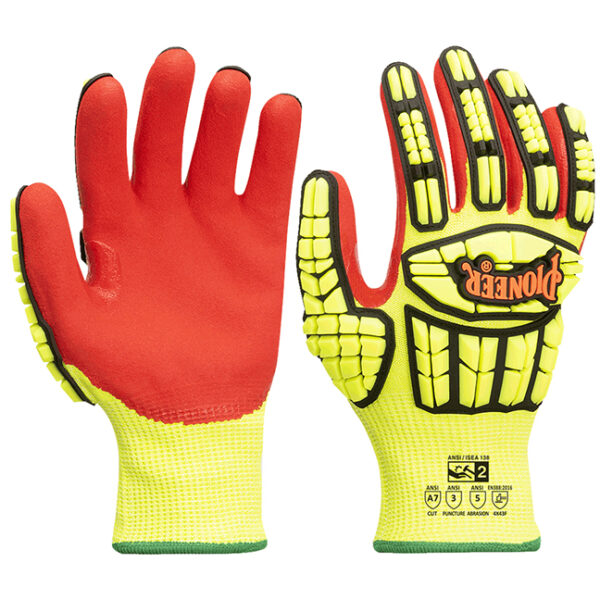 Pioneer 5364 V5012260 Cut and Impact Resistant Gloves with TPR - Cut Level A7