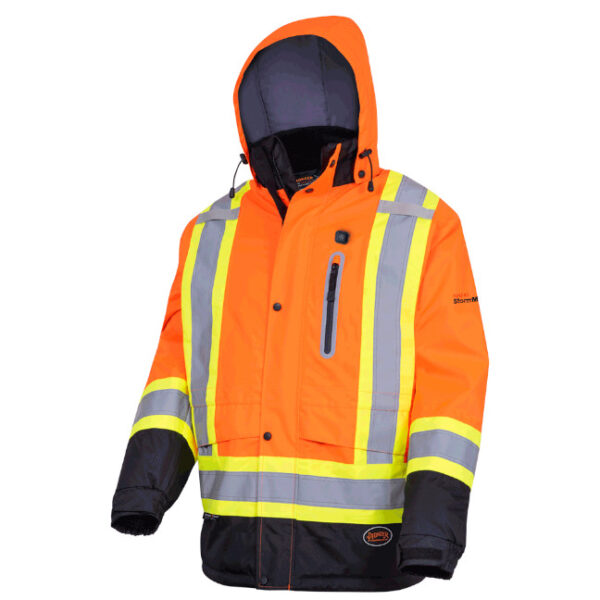 Pioneer Heated Insulated Hi-Viz Safety Jacket Pioneer Hi-Viz Heated Insulated Safety Jacket