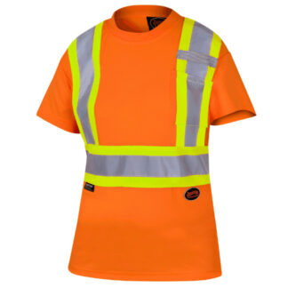 Pioneer Women's Hi-Viz Birdseye Safety T-Shirt4
