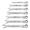 Milwaukee 48-22-9529 Metric Flex Head Ratcheting Combination Wrench Set 7-Piece