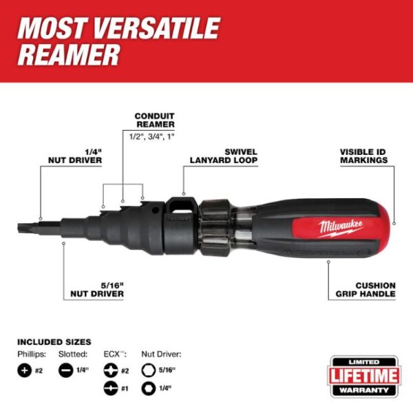 Milwaukee 48-22-2870 7-in-1 Conduit Reamer with ECX