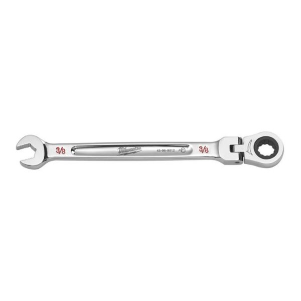 Milwaukee 45-96-9812 3/8" SAE Flex Head Ratcheting Combination Wrench