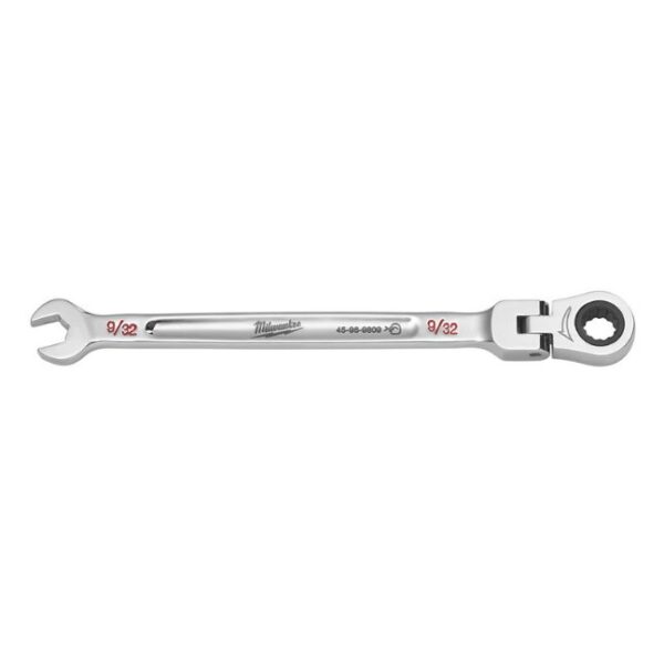 Milwaukee 45-96-9809 9/32" SAE Flex Head Ratcheting Combination Wrench Milwaukee 45-96-9809 9/32" SAE Flex Head Ratcheting Combination Wrench