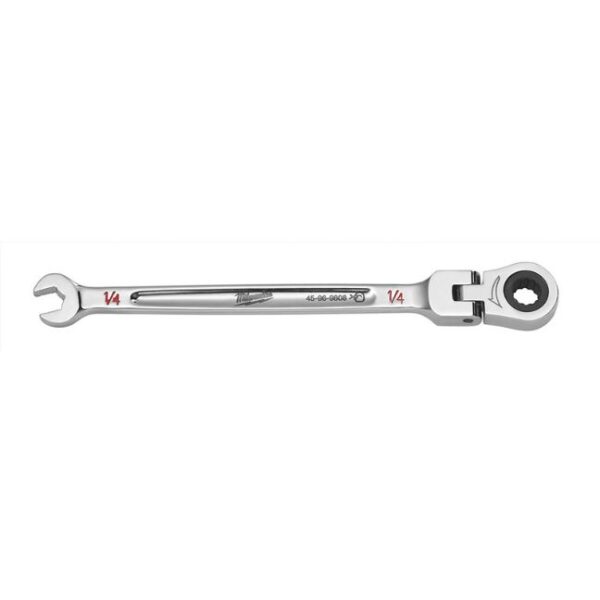 Milwaukee 45-96-9808 1/4" SAE Flex Head Ratcheting Combination Wrench