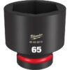 Milwaukee 49-66-6614 SHOCKWAVE Impact Duty 1" Drive 65MM Standard Metric 6-Point Socket Milwaukee 49-66-6614 SHOCKWAVE Impact Duty 1" Drive 65MM Standard Metric 6-Point Socket